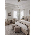 French Romantic Rose Cutout Pattern Gauze Curtain