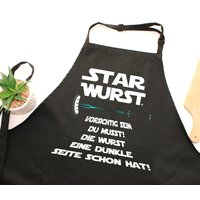 Aufpassen Du mußt - Die Wurst eine dunkle Seite schon hat - Grillschürze