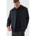 Chaqueta Coach Acolchada Con Cuello, Negro
