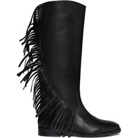 STEVE MADDEN Women's 'Nigella Boot Black' Leather Boots in Black | Size: 6