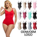 Seamless Bodysuit Midsection Slimming Control Bodysuit Front Closure Lifting Shapewear Firm High Compression Bodysuit