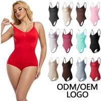 Seamless Bodysuit Midsection Slimming Control Bodysuit Front Closure Lifting Shapewear Firm High Compression Bodysuit