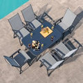 Garden Dining Set with 1 Rectangular Table and 4/6 Chairs