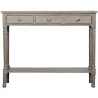 Delta Console Table - Taupe - 3 Drawer