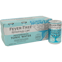 Fever-Tree Refreshingly Light Mediterranean Tonic 8x150ml Cans