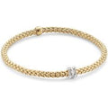 Flex'it Yellow Gold Diamond Prima Bracelet- Size Medium