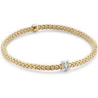 Flex'it Yellow Gold Diamond Prima Bracelet- Size Medium