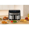 9L Dual Air Fryer Oven - Family Size, Digital Display, Energy Efficient Kitchen Appliance | Wowcher