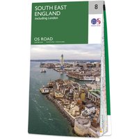 Ordnance Survey OS Map of South East England: Road 8