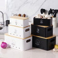 Potato Storage Box, Supply Box 3 Set, Kitchen Storage for Potatoes, Onions & Garlic, Keeps Fresh Longer