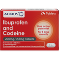 Almus Ibuprofen & Codeine 200mg/12.8mg Tablets 24 Tablet