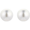 18ct Yellow Gold 8-8.5mm Akoya Pearl Stud Earrings