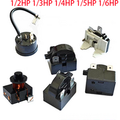 1/2HP 1/3HP 1/4HP 1/5HP 1/6HP Refrigerator Freezer PTC Compressor Starter Heavy Hammer Starter Compressor Overload Protector