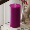 LED Bloklys Ø 10 x 20 cm Violet