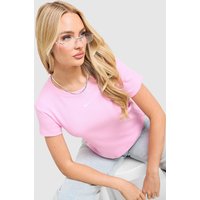 Nike Ribbed T-Shirt, rosa