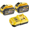 DeWalt 54v XR Cordless FLEXVOLT Twin Li-ion Battery and Fast Charger Pack 9ah