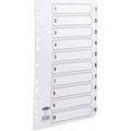 Concord Commercial Index 1-10 Multipunched Mylar-reinforced Tabs