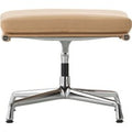 EA223 Soft Pad Chair Hocker, Leder/Rückseite Plano 72/88 snow / weiss, Untergestell verchromt 0, Gleiter gleiter für teppichböden
