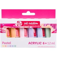 Acrylverf Talens Art Creation Pastel 12ml set à 6 kleuren