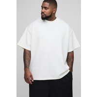 Camiseta Plus Oversize De Scuba, Cream