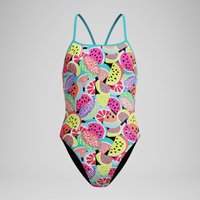 Maillot de bain Femme Club Training Turnback imprimé vert