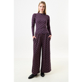 Foster Retro Dots Print Jersey Trouser