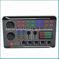Sound Card Microphone Sound Mixer Sound Card Audio Mixing Console Amplifier Live Music Mixer Amplifier DJ Equipment-VVNB