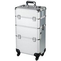 Valise Esthétique 3 compartiments sur Roulette