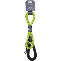 Weird Fish Wilf Reflective Rope Dog Lead Acid Lime Size ONE
