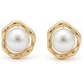 Freshwater Round Pearl Stud Earrings