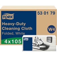 Reinigingsdoek Tork Heavy-Duty W4 multifunctioneel nonwoven 150 vel wit 530179