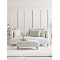 Geneve Two Seater Sofa - Airforce Blue Wide Cotton Stripe