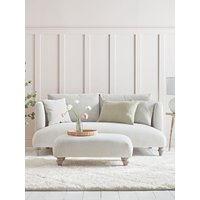 Geneve Two Seater Sofa - Airforce Blue Wide Cotton Stripe