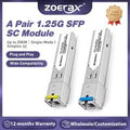 ZoeRax Gigabit SFP Module 1.25G BiDi 20km SMF Simplex SC 1310/1550nm Singlemode Fiber Transceiver with DDM Compatible with Cisco