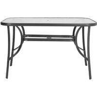 Rectangular Outdoor Dining Table with/without Folding Chairs