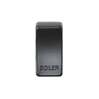 KnightsBridge Switch cover "marked BOILER" - matt black