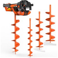 FUXTEC FX-EB152 Erdbohrgerät inkl. 100,150,200mm Aufsätze