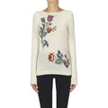 Pullover con ricami floreali