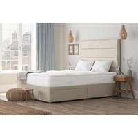 Spring King� Memory Ortho Mattress + Premium Divan Bed, Teal, No Drawer, Single