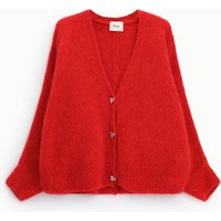 Cardigan mit V-Ausschnitt und Zierknöpfen