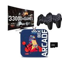 Arcade Box 4K HD Retro Game Console – 64GB, 33,000 Built-in Games,