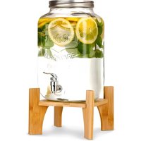 Dispenser Bevande in Vetro 8L con Rubinetto in Alluminio