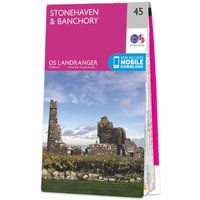 Ordnance Survey OS Map of Stonehaven & Banchory: Landranger 45