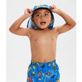 Chapeau de protection solaire Bébé Learn To Swim bleu