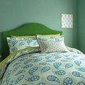 Land & Shore Melody Single Duvet Cover SET, Green