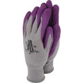 Town and Country Weed Master Bamboo Gloves Grey / Purple S