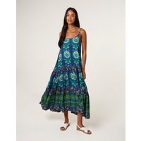 Tiered Cami Dress - M / TEAL