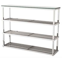 Casa Padrino Luxus Regal Schrank 5 Stars Chrom - Regalschrank Schrank  - Hotel Einrichtung MÃ¶bel
