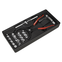 Sealey Premier Tool Tray with Oil Filter Wrench, Pliers & Drain Plug Set 21pc