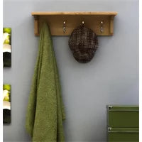 Mobel Oak Wall Mounted Coat Rack